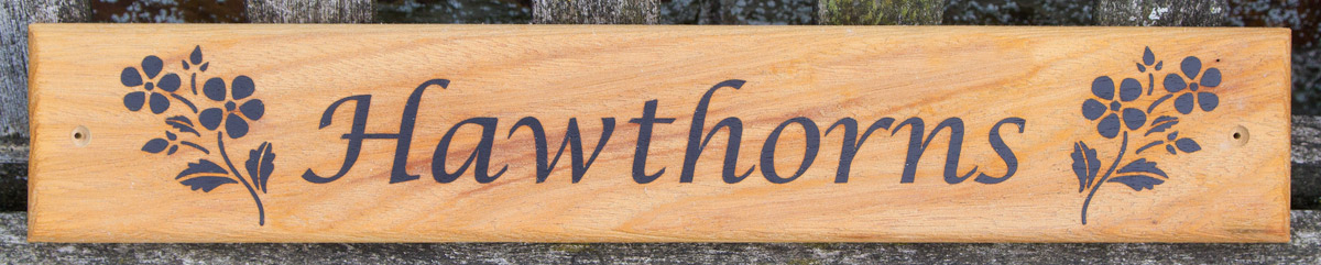 Driftwood Style Iroko Sign