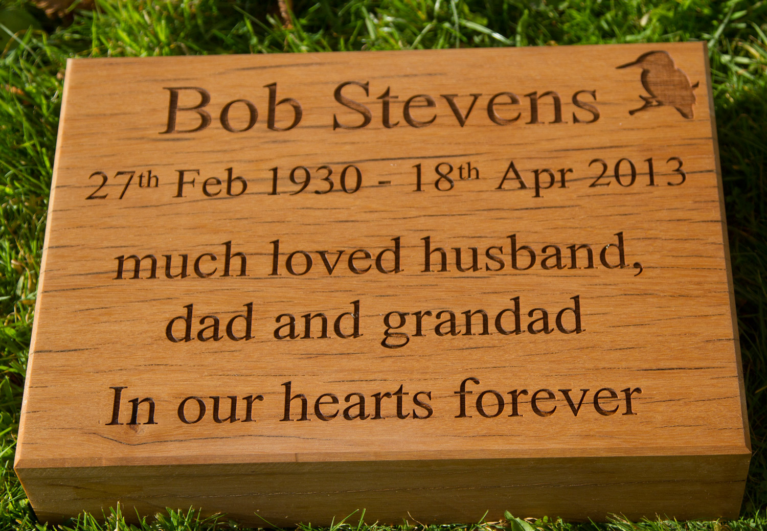 Made from long lasting balau. Size 420 x 300 x 90mm. Very heavy timber - This sign weighed 26lb. Ref 1311.LW.011