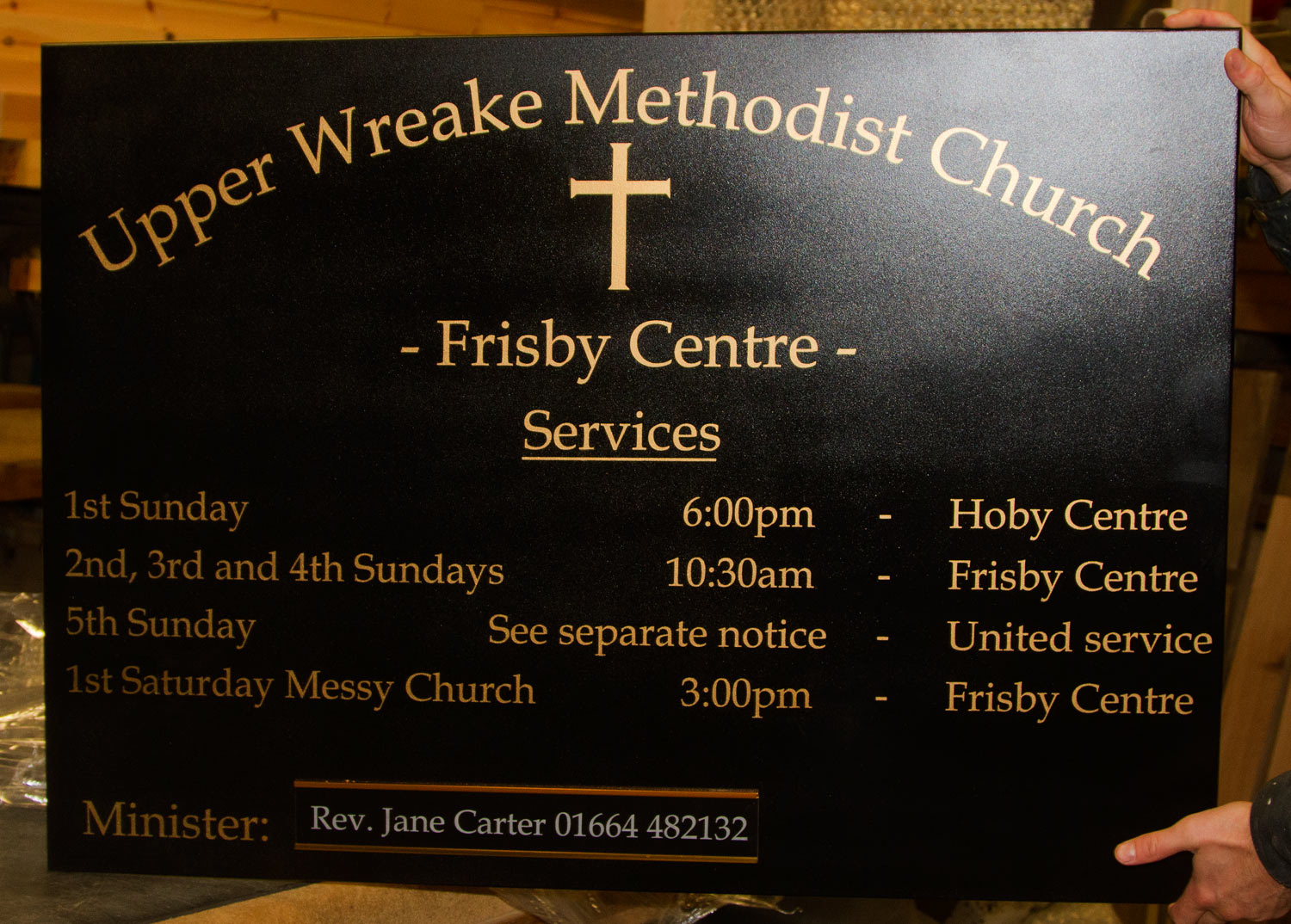 Black Painted Signs