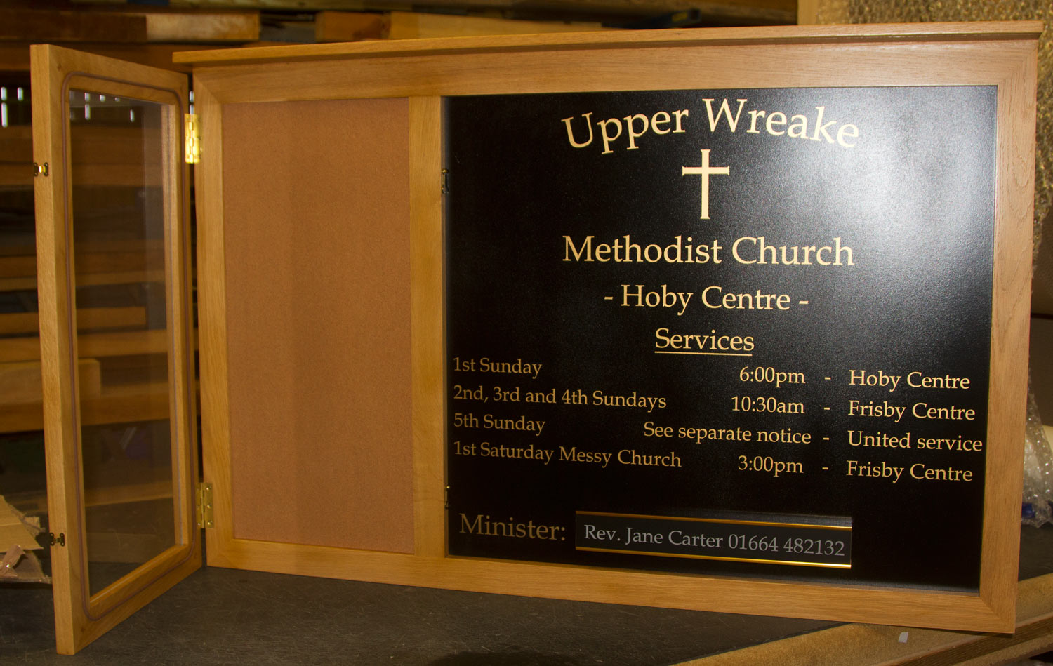 Wooden Notice Board