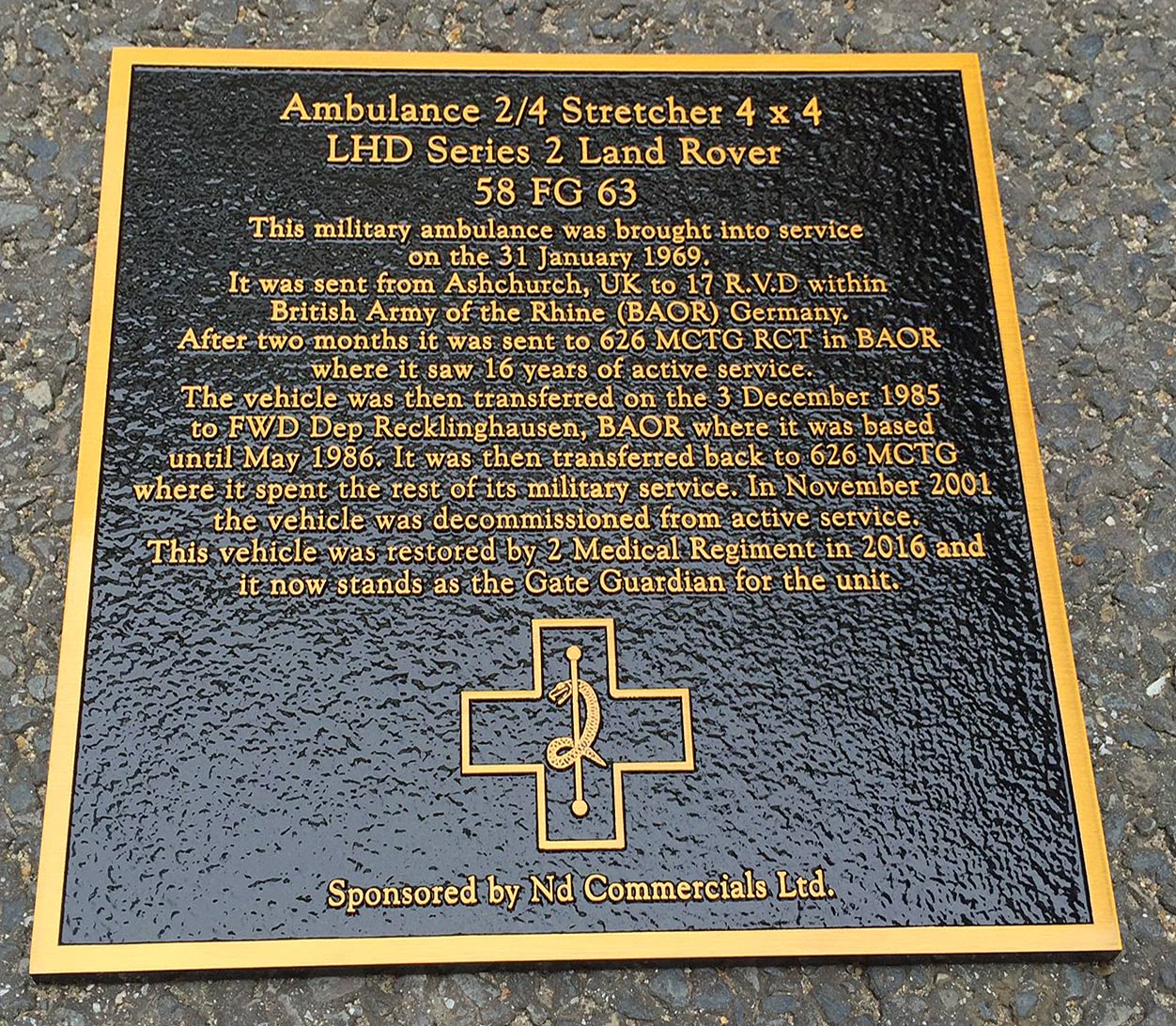 Cast Bronze Sign