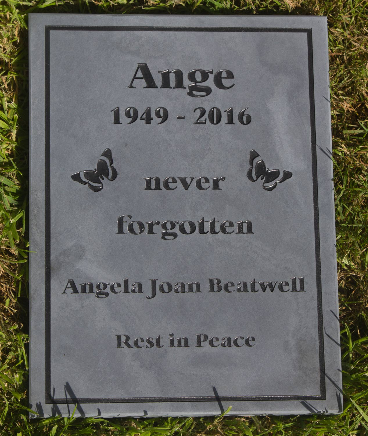 Slate Memorial Tablet