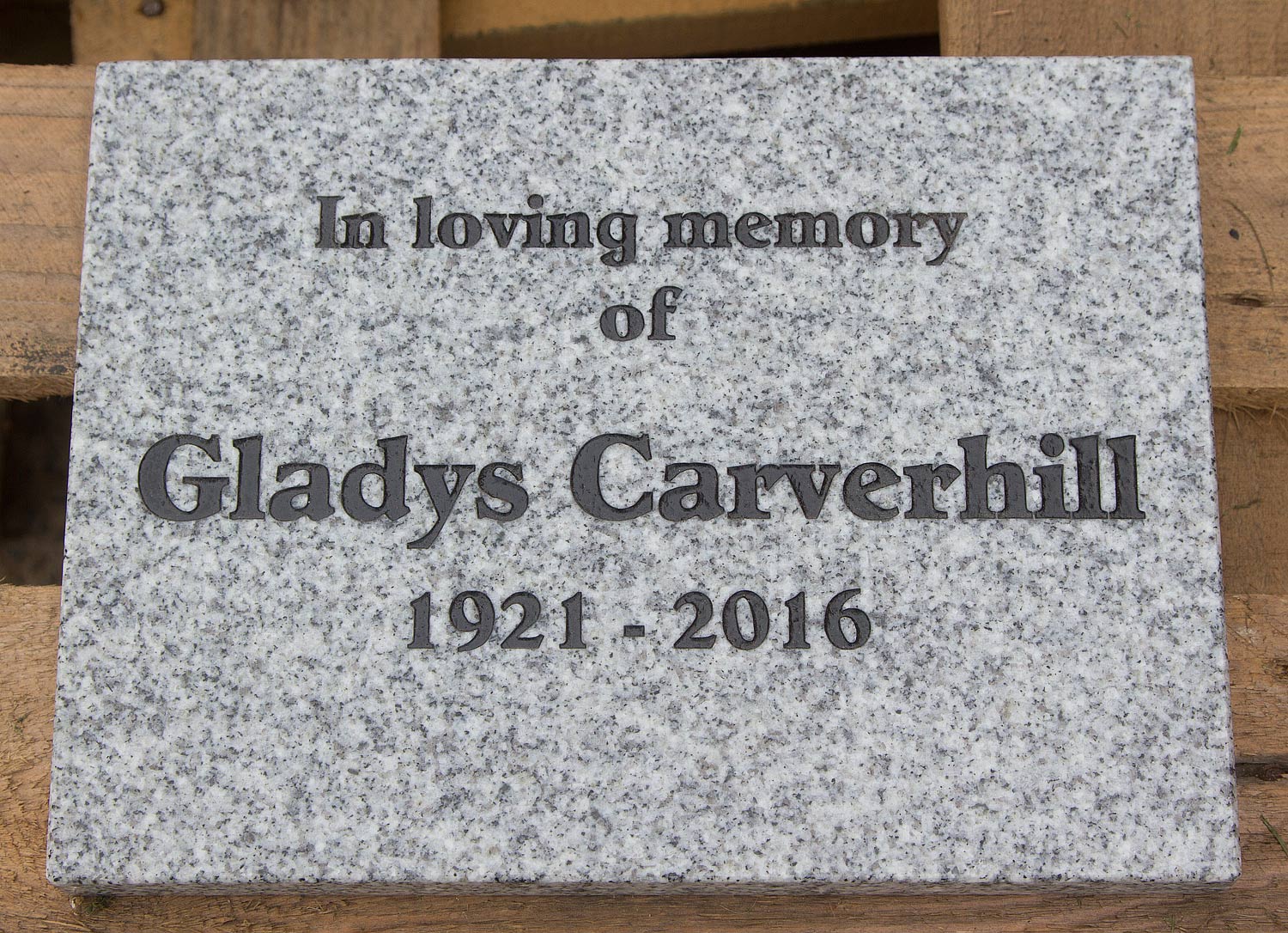 Small granite tablet