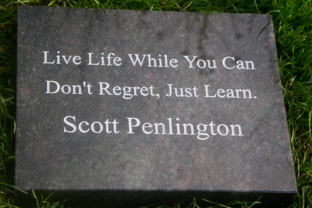 Green Granite Memorial Stone