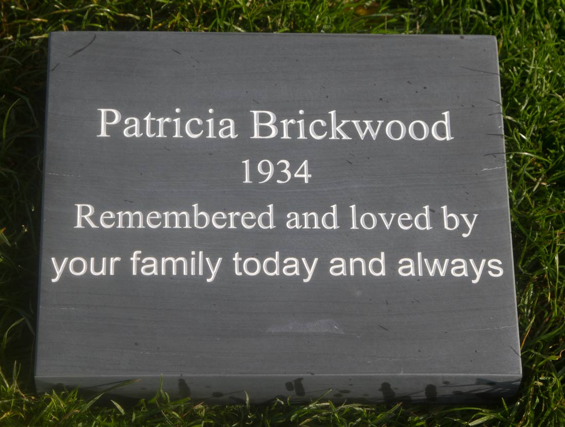 Memorial Slate Wedge