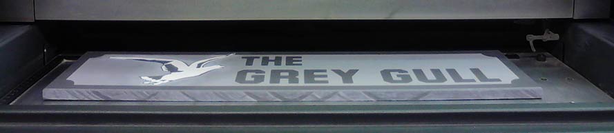 Slate Corian House Sign
