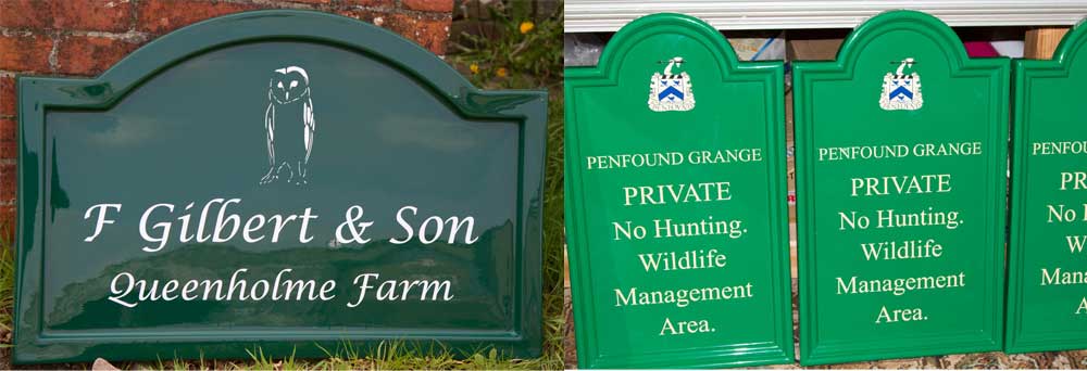 Fiberglass signs