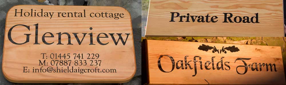 Beautiful Douglas Fir timber for signs by The Sign Maker