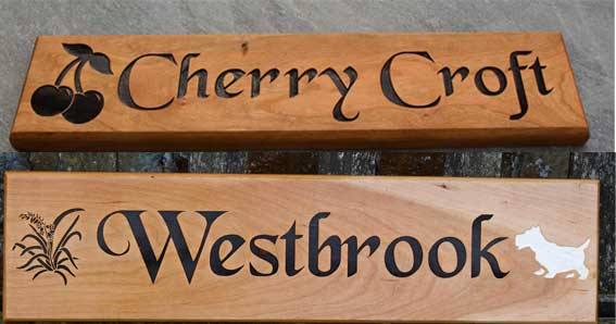 Cherry signs by The Sign Maker Devon