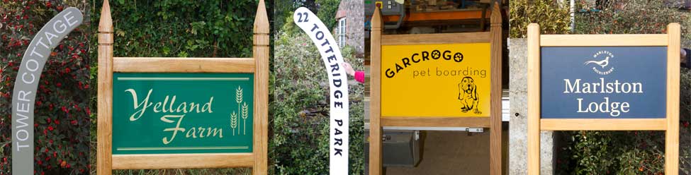 Hockey stick and framed entrance signs from The Sign Maker