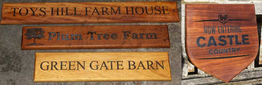 Iroko sign made by The Sign Maker North Devon