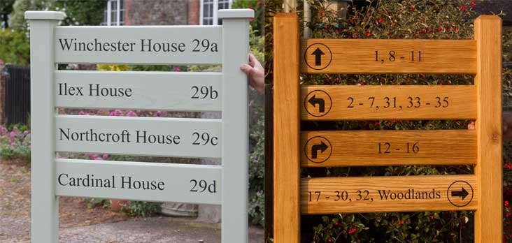 Ladder signs manufactured by The Sign Maker North Devon