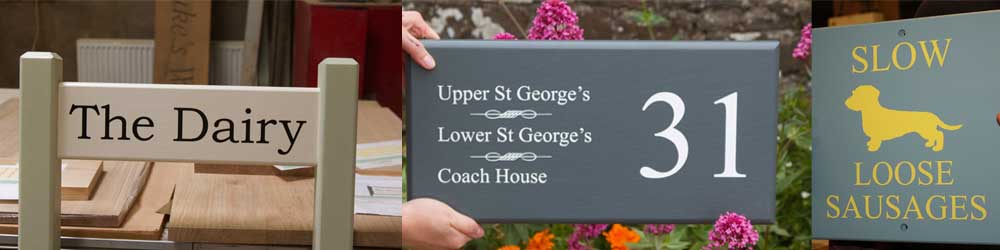 Painted signs as another option made by The Sign Maker Devon