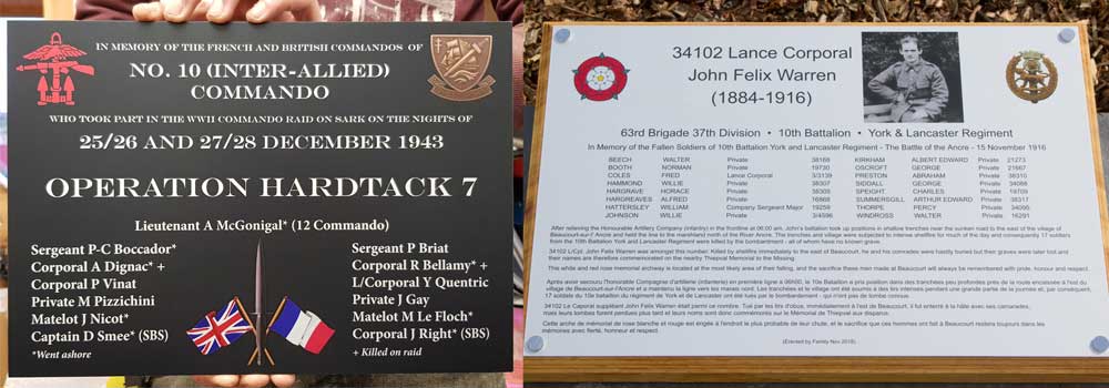 Anodised war memorials by The Sign Maker. 