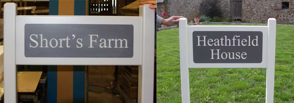 Superior entrance signs made by craftsmen at The Sign Maker