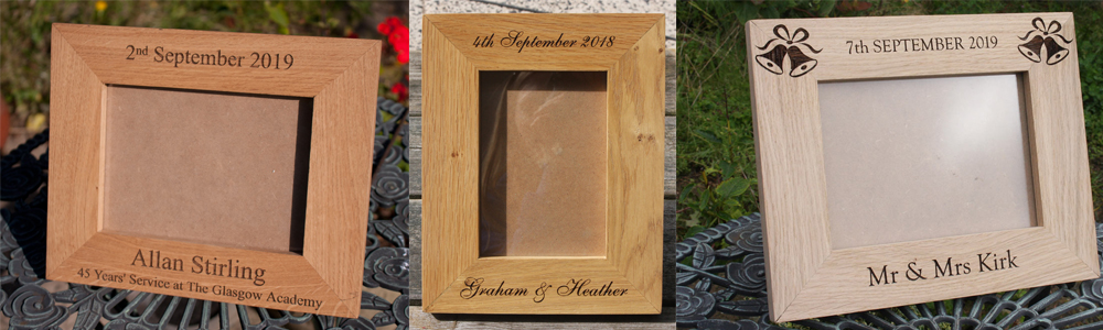Hand crafted photo frames made by carpenters at The Sign Maker North Devon