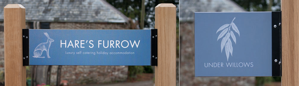 T-channel entrance signs made by The Sign Maker, North Devon