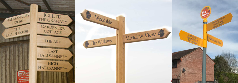 Finger posts can be essential for your business, here at The Sign Maker we have a selection to choose from.