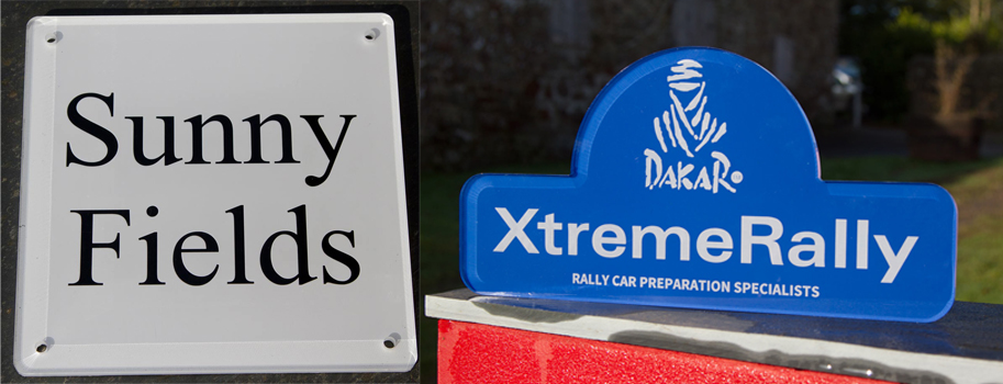 Clear acrylic signs for a more modern effect, by The Sign Maker.