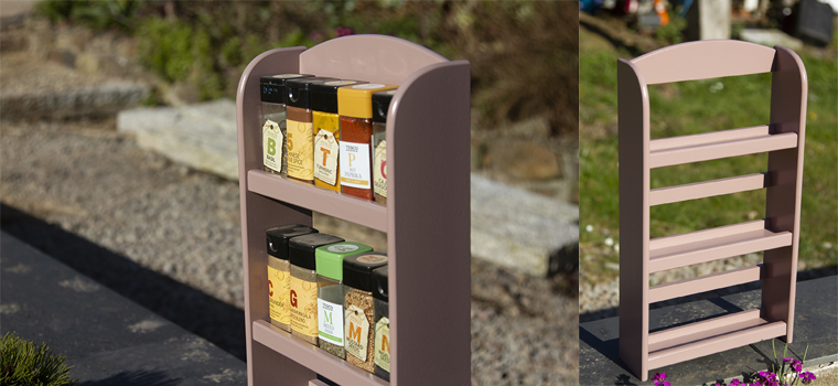 Storage racks that are perfect for spices, makeup and more.