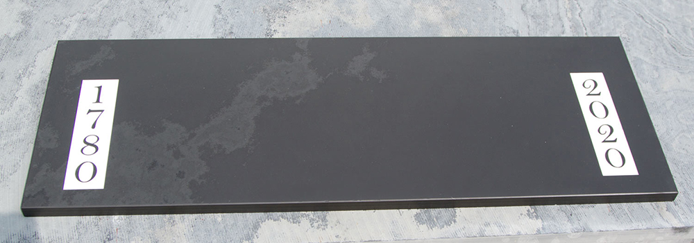 Choose any design you like for your bespoke slate door step.