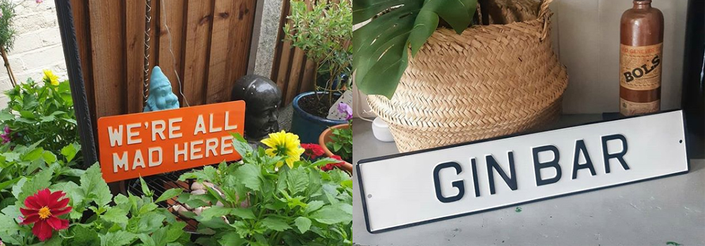 Beautiful, bright and personalised embossed signs which are perfect for home bars, pubs and gardens.