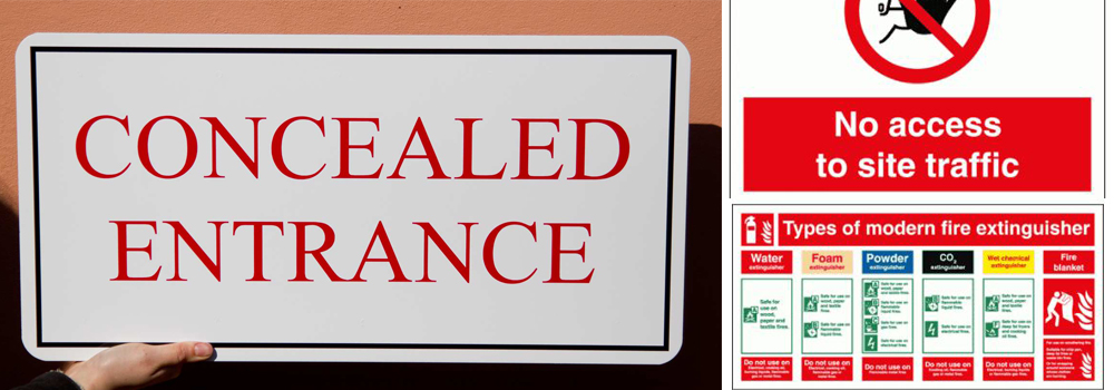 Choose from our bespoke or standard range of safety signs here at The Sign Maker.