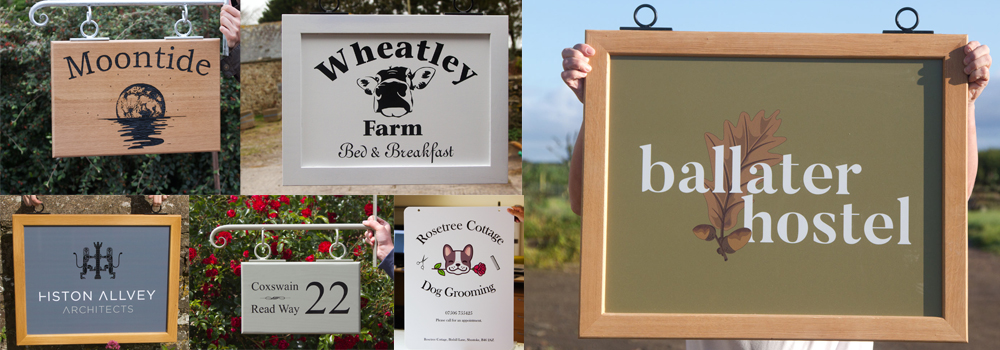 Here at The Sign Maker we manufacture high-quality hanging business signs.