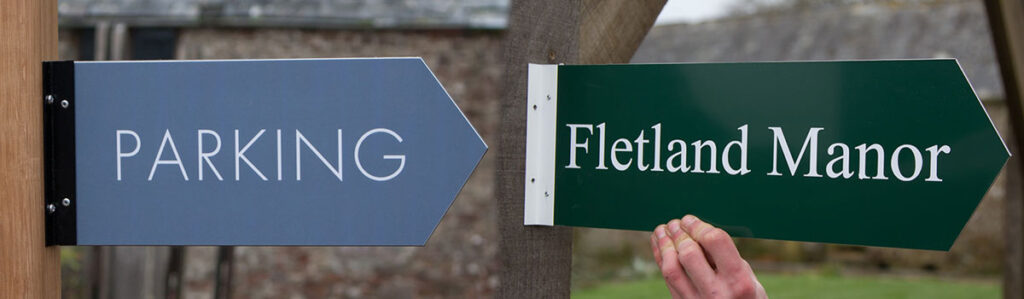 Directional Arrow signs crafted at The Sign Maker.