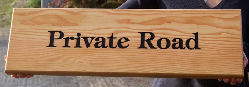 Douglas Fir Entrance Sign
