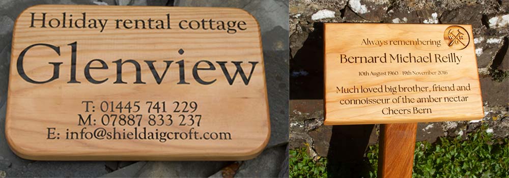 Douglas Fir Sign and Memorial