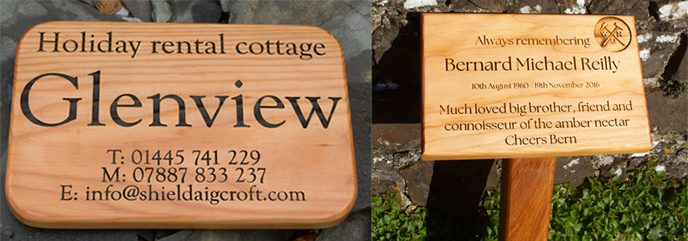 The Sign Maker's Durable Douglas Fir Signage