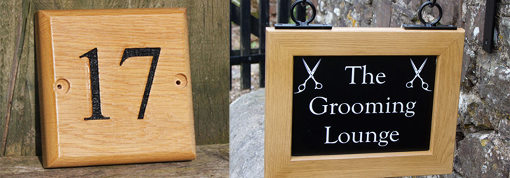 Oak Signage from The Sign Maker, Devon.