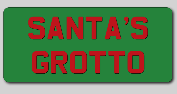 Santa's Grotto Sign Mock Up | The Sign Maker