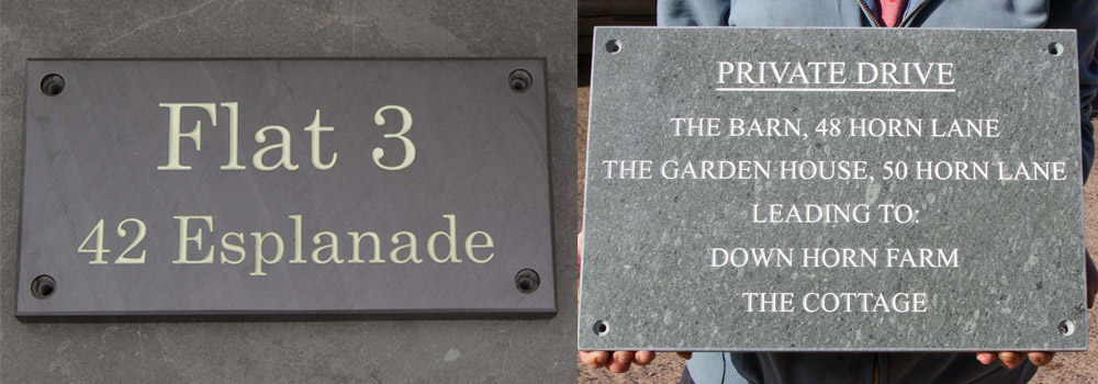 Slate House Signs